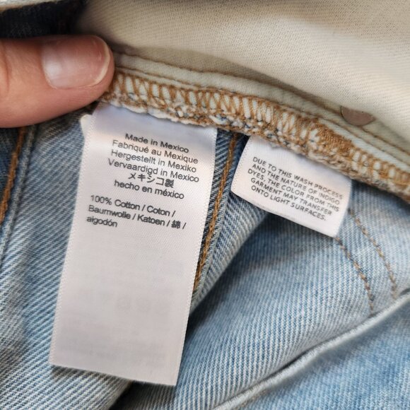 Madewell The Perfect Jean Short Medium Wash Denim Cut-Off Hem Women's 30 - Picture 7 of 8